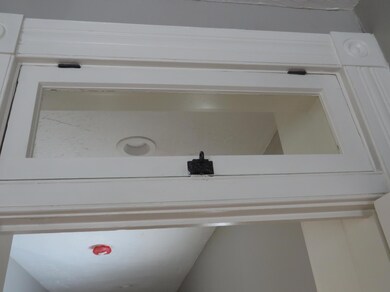 Transom above door
