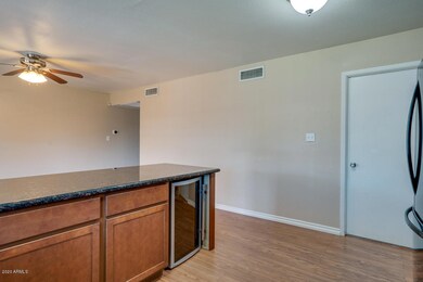 Granite Counter with Mini Wine Fridge