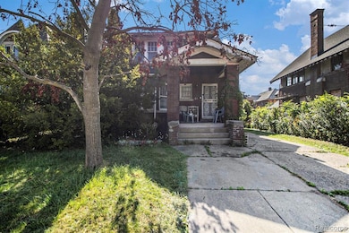 View of front of property with covered porch