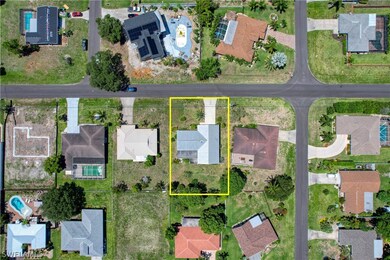 Aerial view of 806 SE 32nd St. Cape Coral, FL 33904
