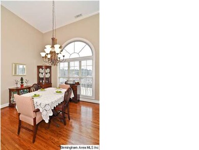 Voluptuous vaulted ceilings and charming chandelie