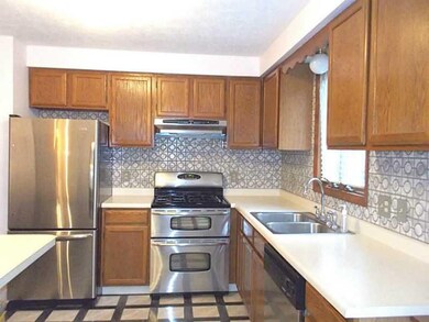 Kitchen. Nice size kitchen with stainless steel ap