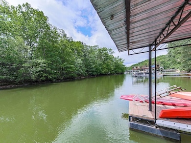 Dock with a water view