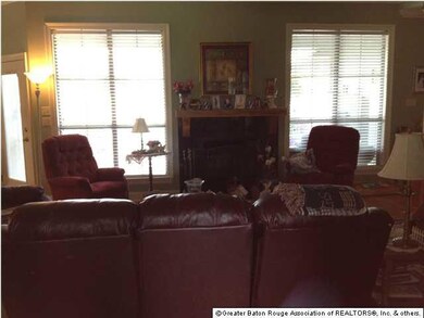 Large family room with fireplace