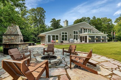 Stone patio and firepit