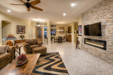 Beautiful Stacked Stone Fireplace