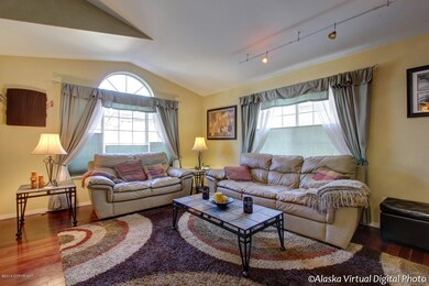Elegant Living Room w Large Windows