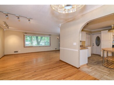 View of open floor plan with dining area and kitch