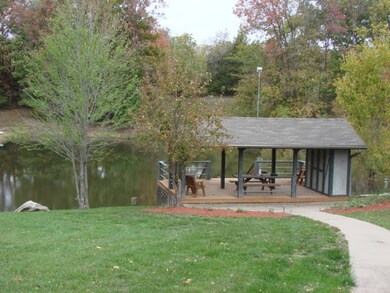 pavillion and lake