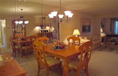 Dining area, the wall of mirrors for a more open &