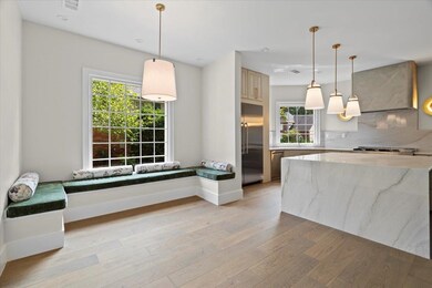 Kitchen featuring stainless steel built in refrige