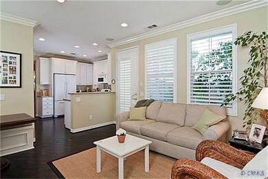 Large Family Room with Plantation Shutters Through