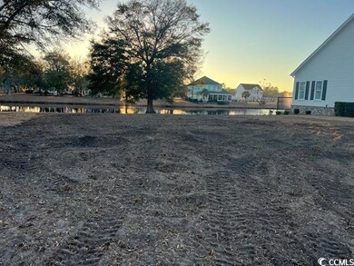 Yard at dusk with a water view