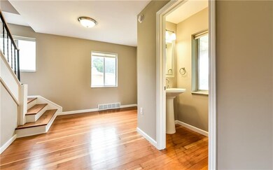 Powder room located on main level.