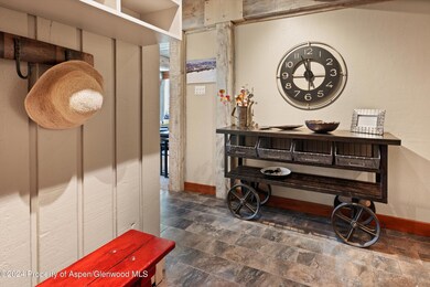 Entryway with antique table