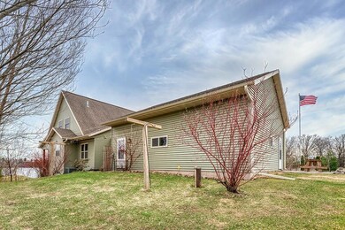 East side of the home, technically the backside of