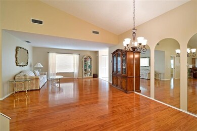 Another view of the dining and living rooms.