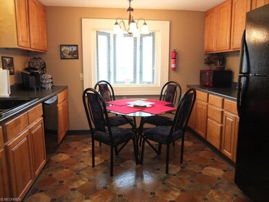 Eat in kitchen with bay window.