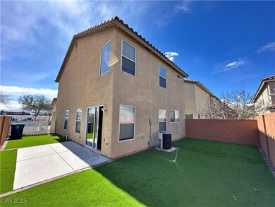 Back of property featuring a patio, a fenced backy