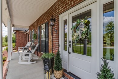 Owners can enjoy the morning sunrise from the covered front porch.