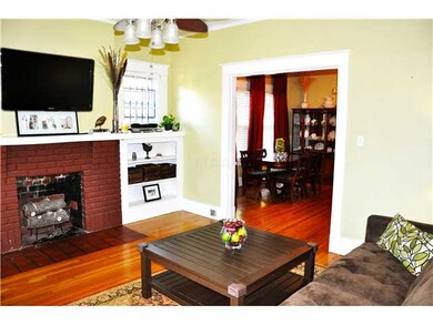 View of the Dining Room from the Living Room.