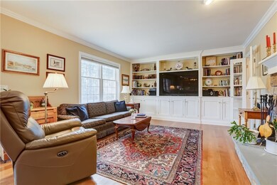 Family room open from kitchen