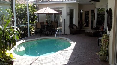 Pool view from outside entry
