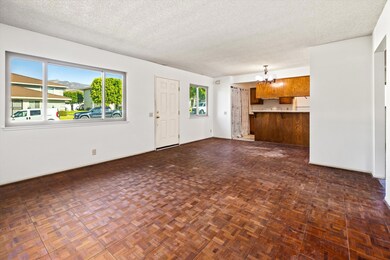 Great room with mountain views