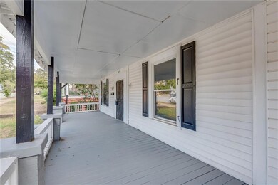 View of wooden porch