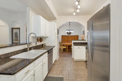 Open kitchen looking to dining area