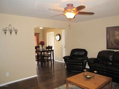 Living Room open to Dining/Kitchen