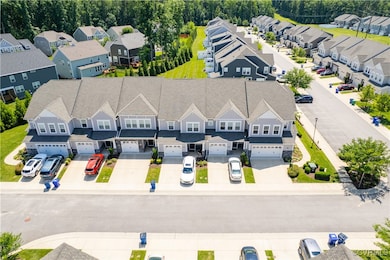 Aerial view of residential area