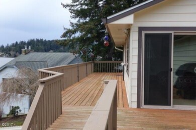 Large lake view deck