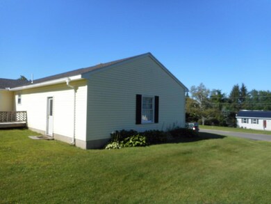 Left side of home.