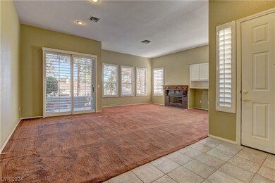 Huge living area, gas fireplace with hearth.