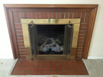 Pretty Brick Fireplace