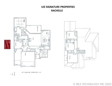 Sample floor plan of the Rachelle plan