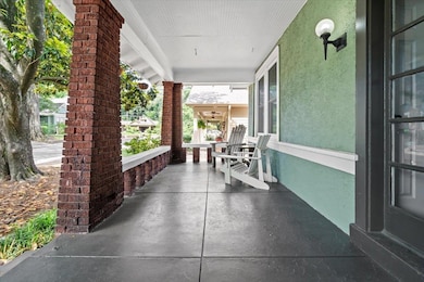 View of covered porch