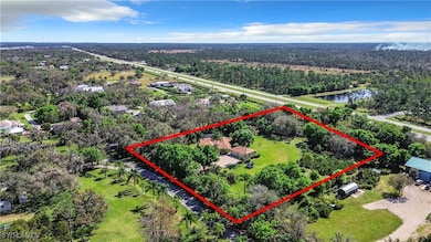 Birds eye view of property