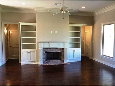 Fireplace.