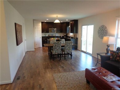 Family Room looking into the Eat in Kitchen