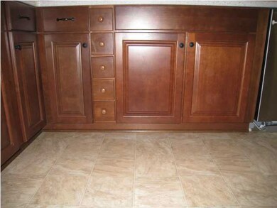 Beautiful new lower cabinets.