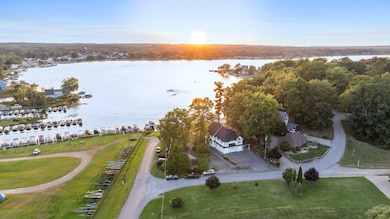 Aerial view from rear of home