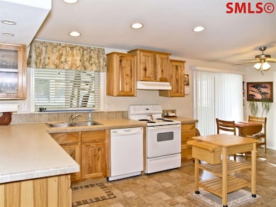 Hickory cabinets. A nice mix of solid fronts and r