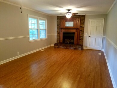 living room with fireplace