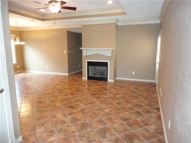 Family room with the dining area to the left, the