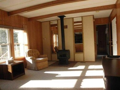 Living Room. Living Room With Woodstove