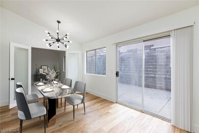Dining area has plenty of space and is beautifully