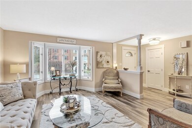 Entry with bay window gives tons of natural lighti