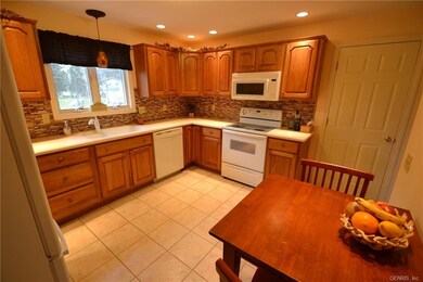 Ceramic tile floor and back splash